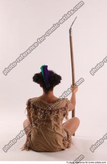ANISE SITTING POSE WITH SPEAR